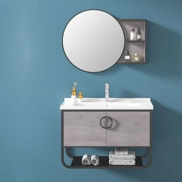 round bathroom mirror cabinet