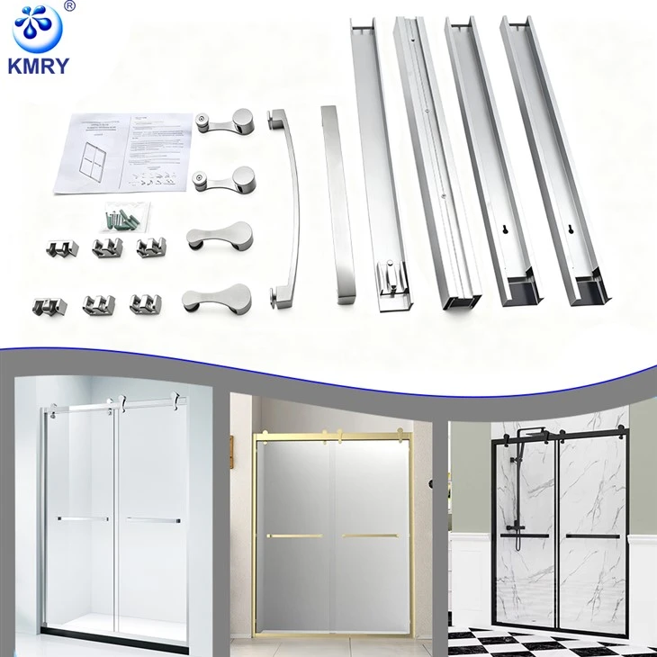 Kit de herrajes para puerta de vidrio de ducha