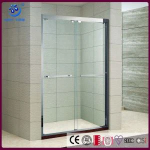 Pantalla de ducha de baño deslizante de bypass enmarcado, 56-60 in. Ancho, vidrio de 5/16 pulgadas, puerta Hower (KD5211a)