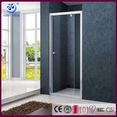 Pantalla de ducha de bisagra enmarcada en la pared a Wal, baño de cubículo con vidrio transparente, ancho de 40 pulgadas (KD 3006- W2W)