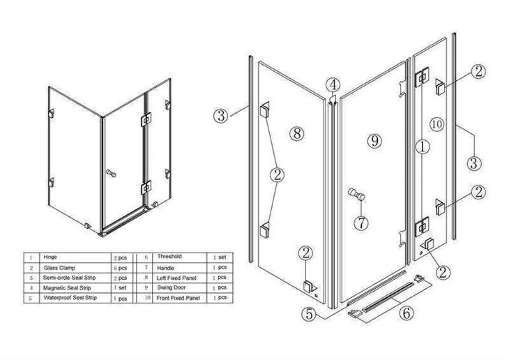 prefab shower cubicle