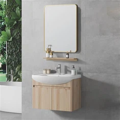 Gabinete de tocador de baño con luz para el hogar