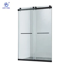 Dos puertas corredizas de ducha