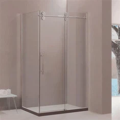 Baño de ducha de puerta corredera doble